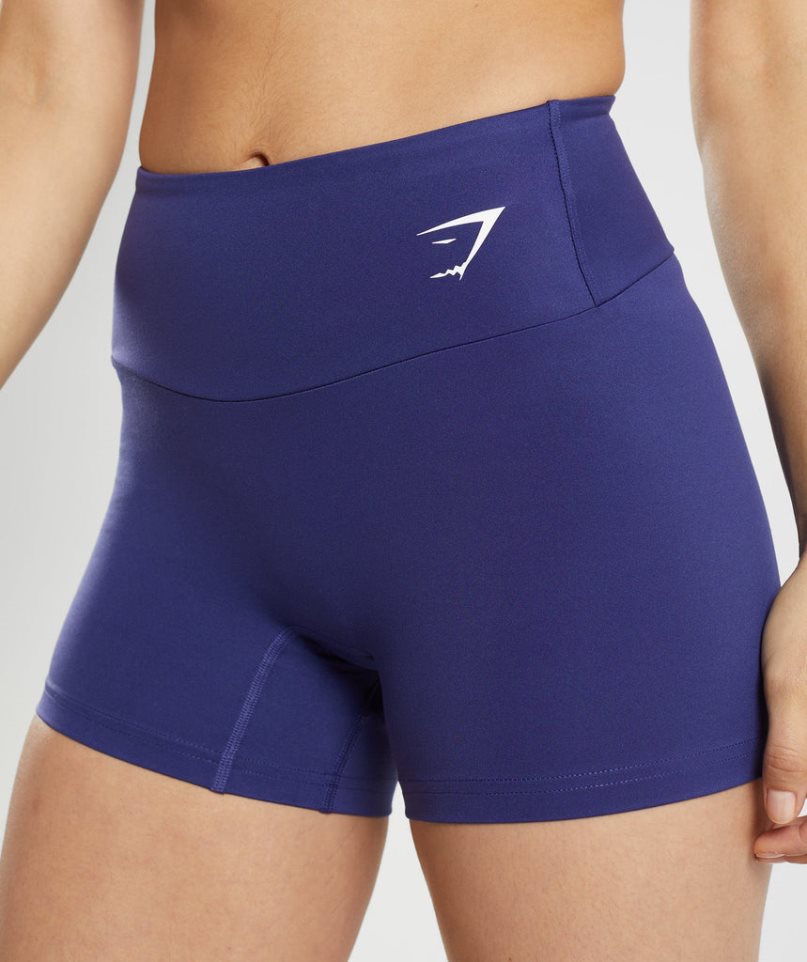 Women's Gymshark Training Tight Shorts Purple | NZ 7VNAMX